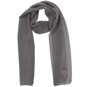 150 x 45cm Grey Chiffon Scarf