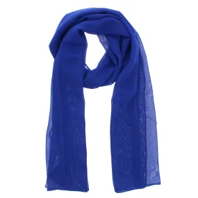 150 x 45cm Royal Blue Chiffon Scarf