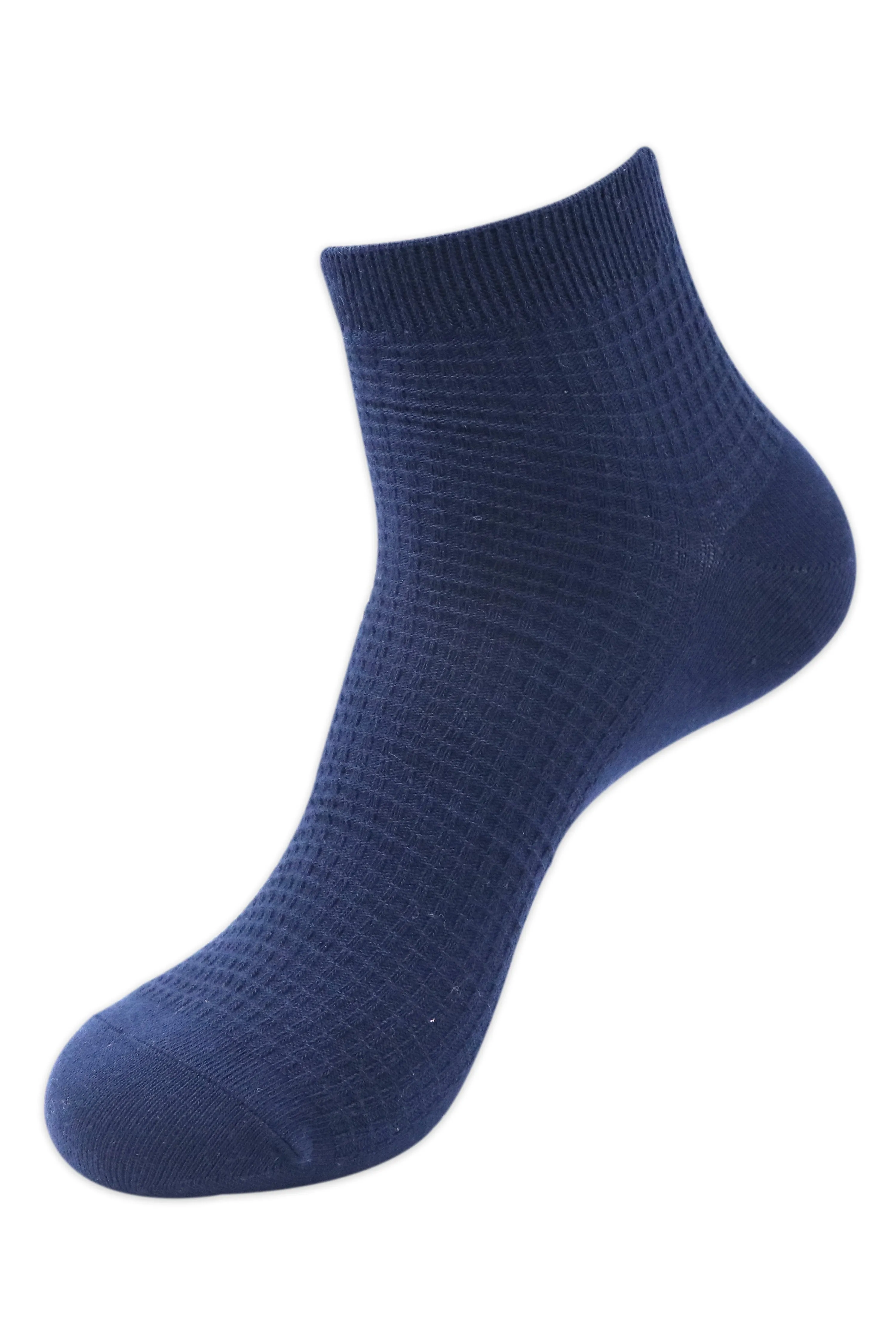 Balenzia Men's Cotton Ankle Socks-(Pack of 5 Pairs/1U)- (Black,Navy,D.Grey,L.Grey,White)