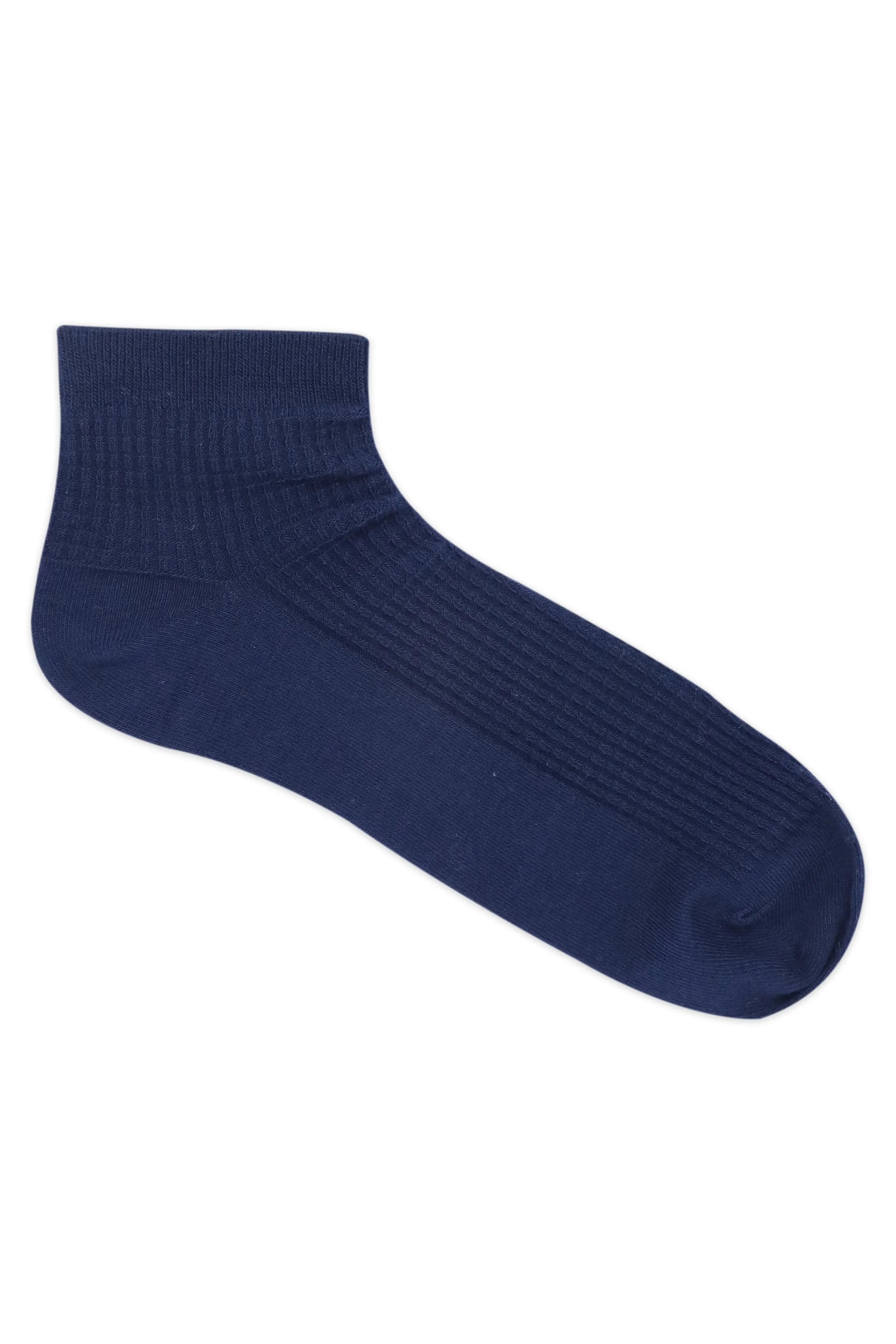 Balenzia Men's Cotton Ankle Socks-(Pack of 5 Pairs/1U)- (Black,Navy,D.Grey,L.Grey,White)