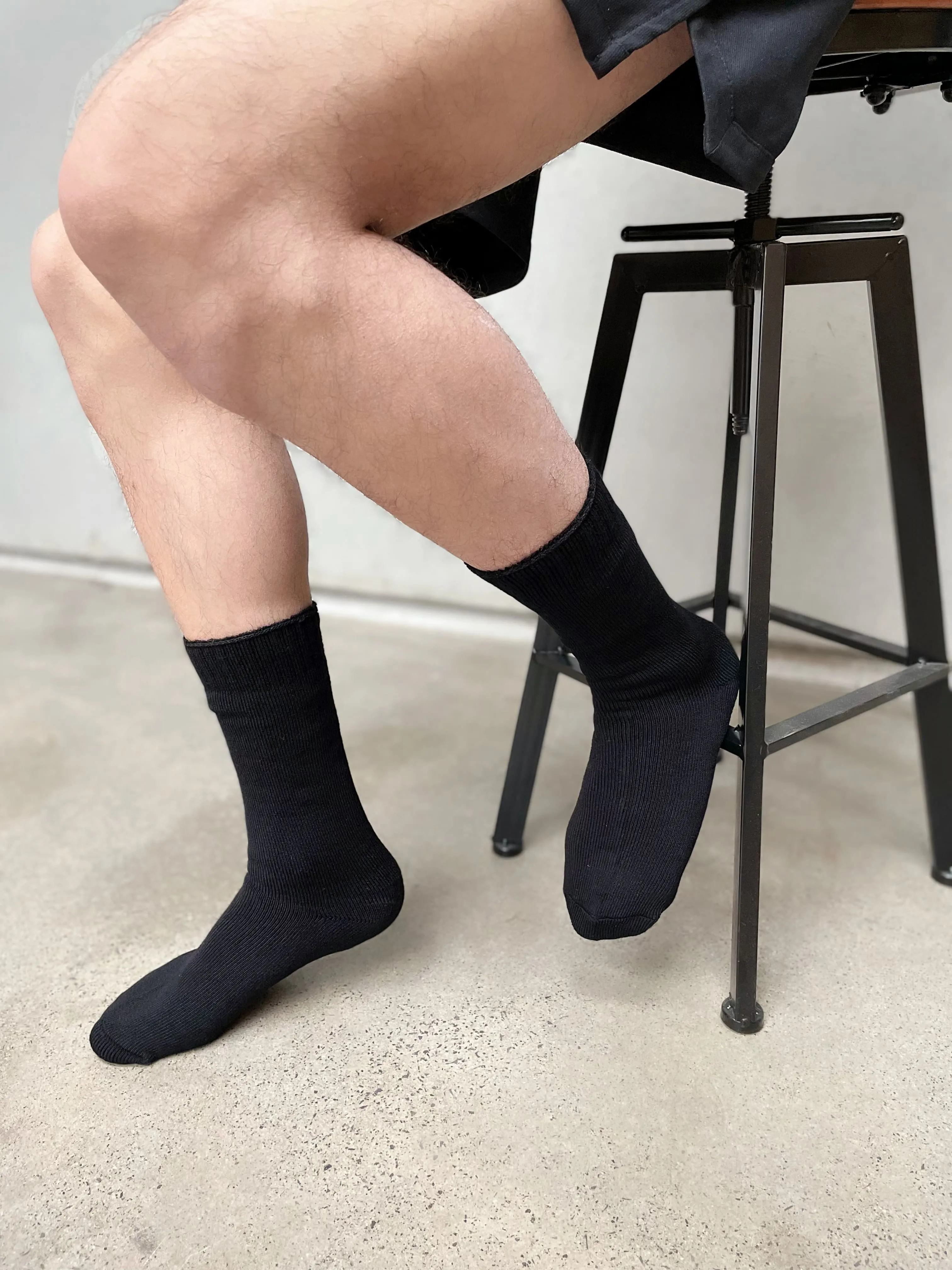 Bamboo Plain Business Socks -No Seam - Beige