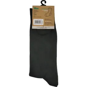 Bamboo Plain Business Socks -No Seam - Bottle Green