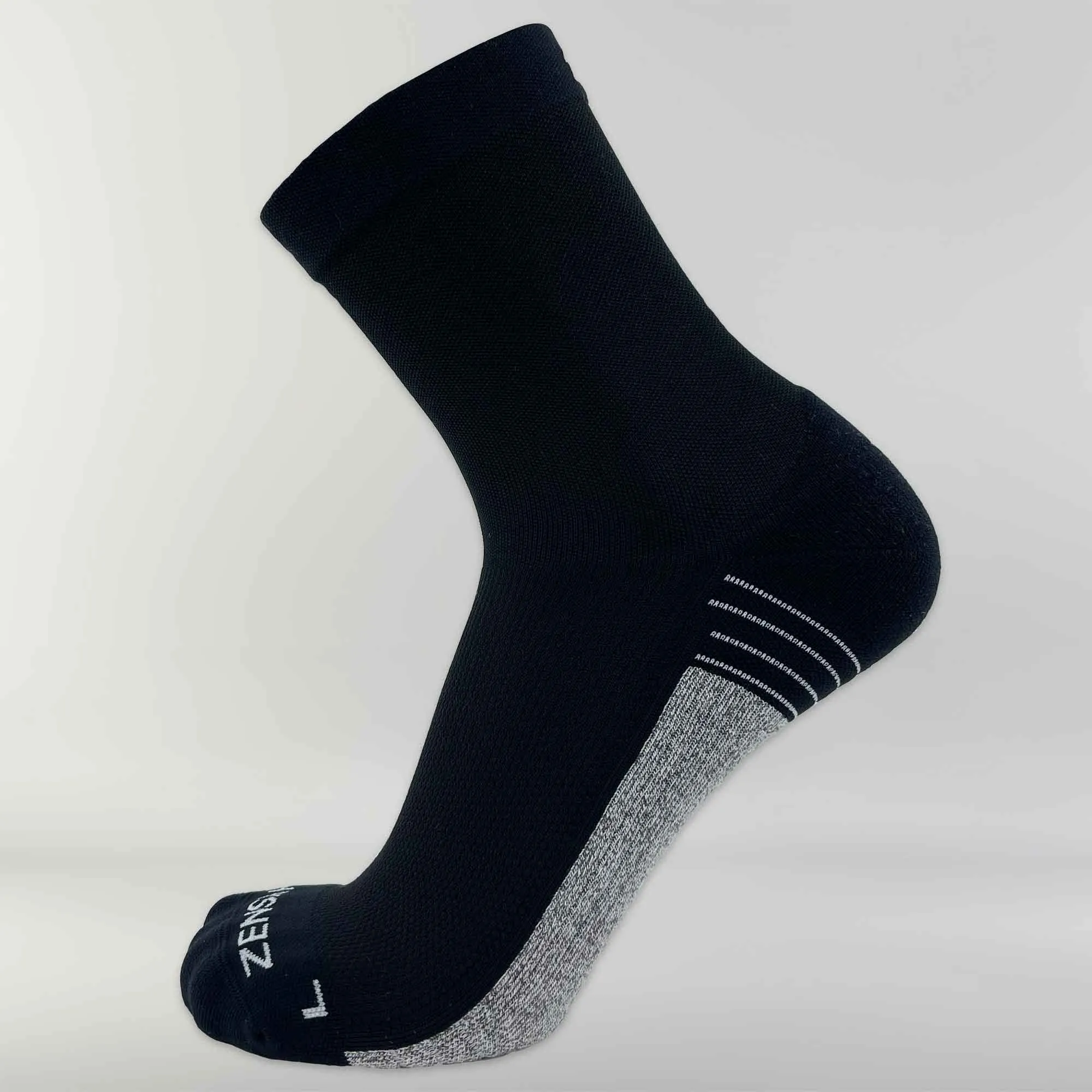 Black Shakeout Socks (Mini Crew)