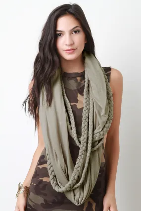 Braided Rope Infinity Scarf