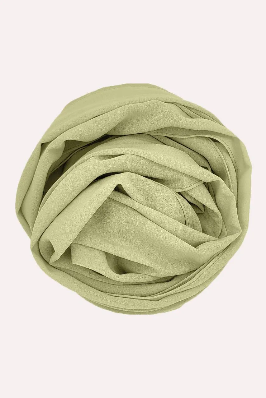 Classic Chiffon Hijab - Lime