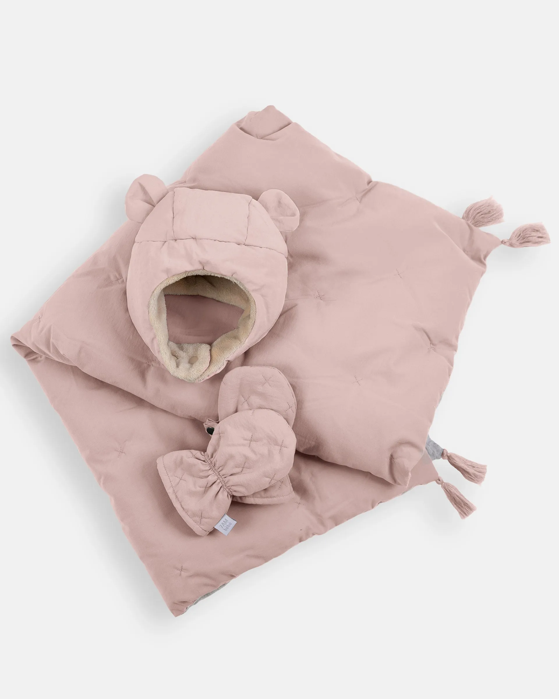 Cub Set - Airy | Mitten, Hat & Blanket