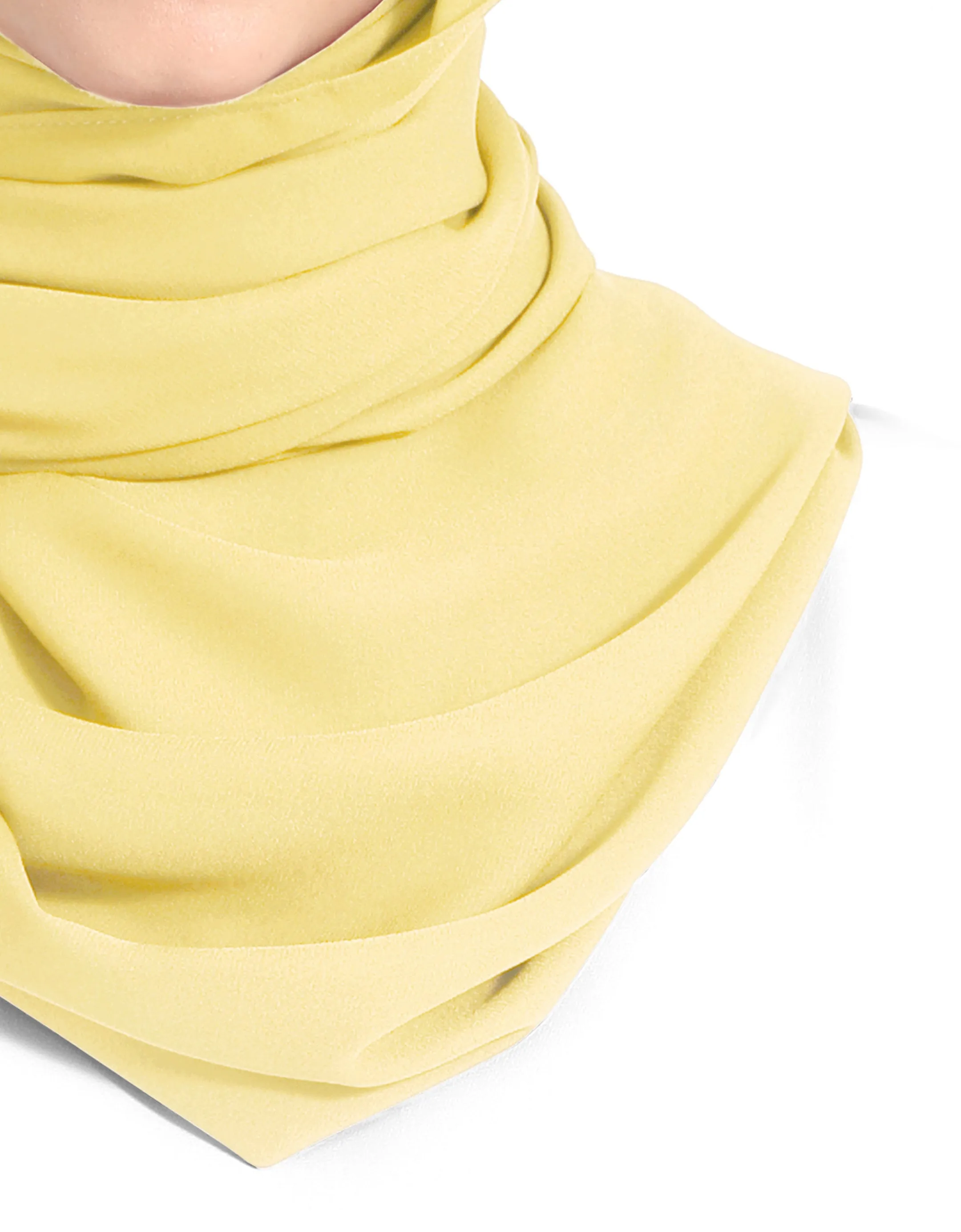 Double Georgette Chiffon Shawl Col. 23 (Lemonade)