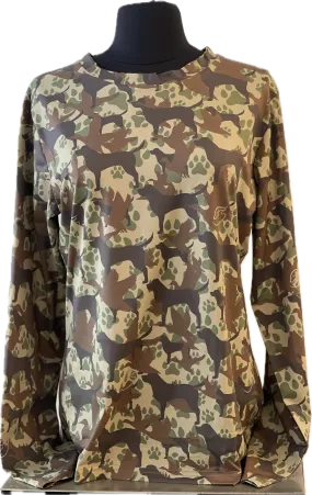 Duck Dog Original Camo - Ladies Long Sleeve Performance T Shirt,  Sunproof SPF 50 