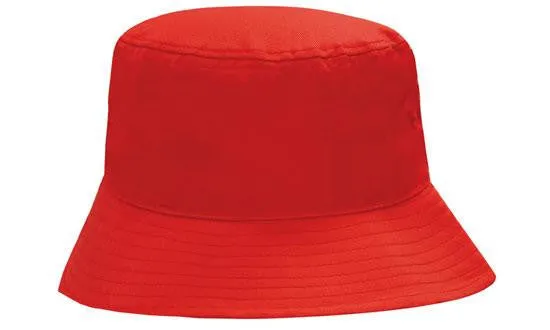 Headwear Breathable Poly Twill Bucket Hat (4107)