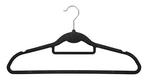 IRIS Non-Slip Clothes Hanger, Black, Set of 10