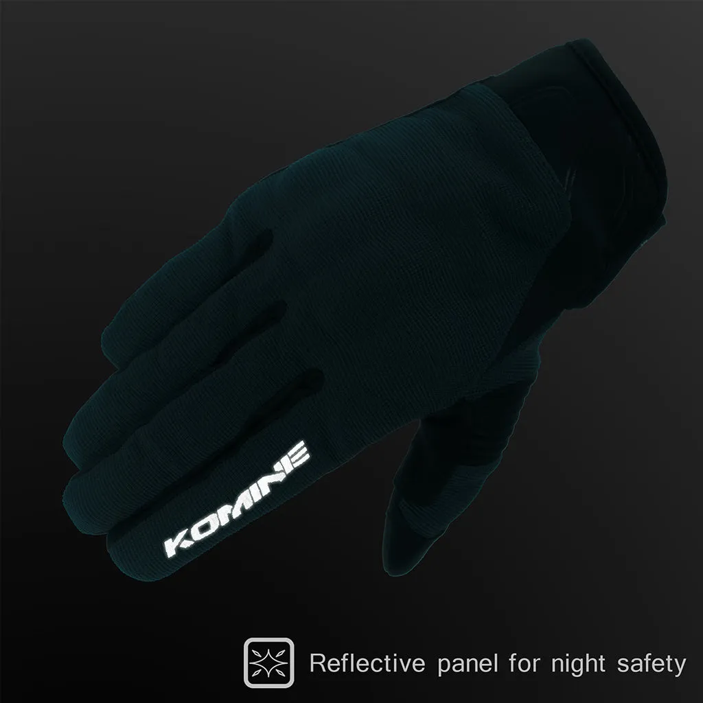 KOMINE GK-1833 PROTECT MOTORCYCLE MESH GLOVES BRAVE