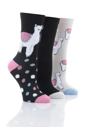 Ladies Alpaca Socks - 3 Pair Pack