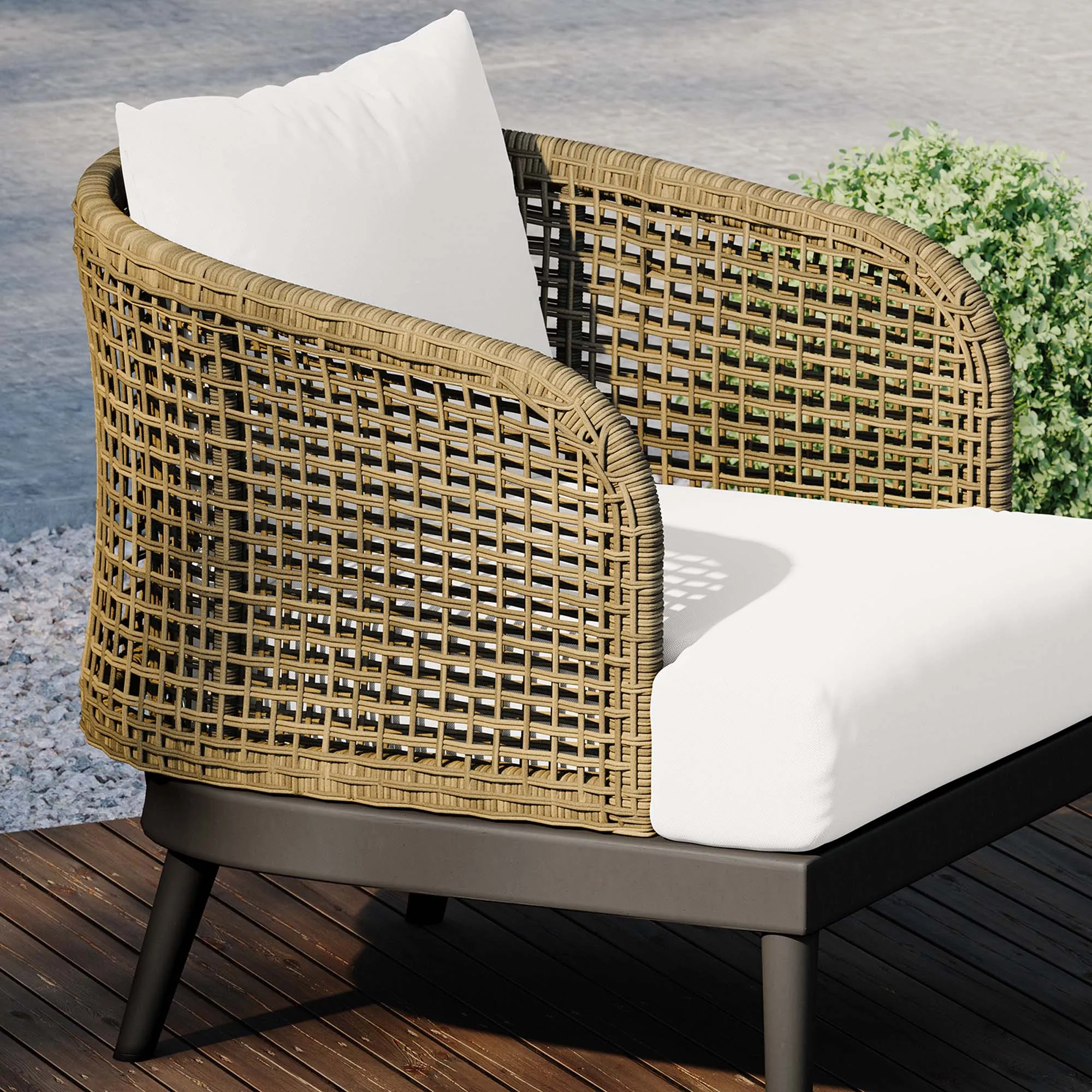 Meadow Outdoor Patio Armchair by Modway