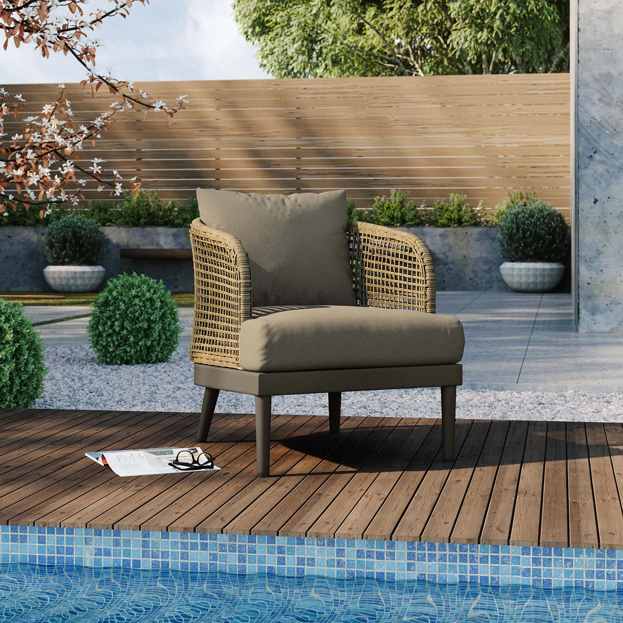 Meadow Outdoor Patio Armchair by Modway