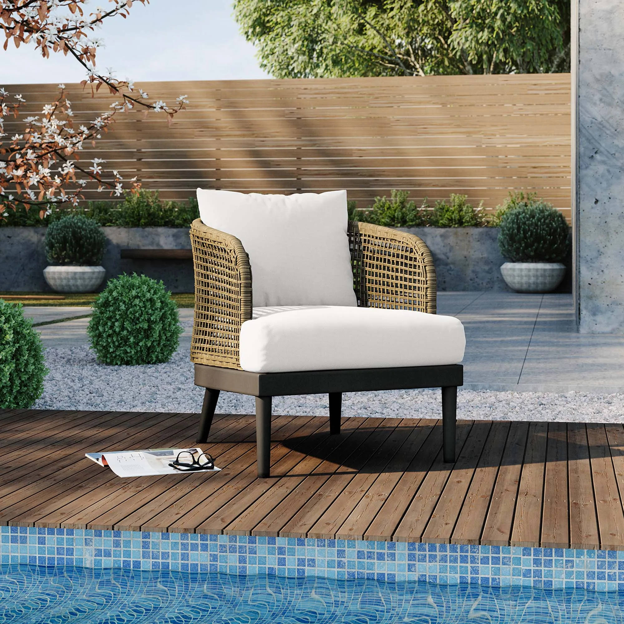 Meadow Outdoor Patio Armchair by Modway