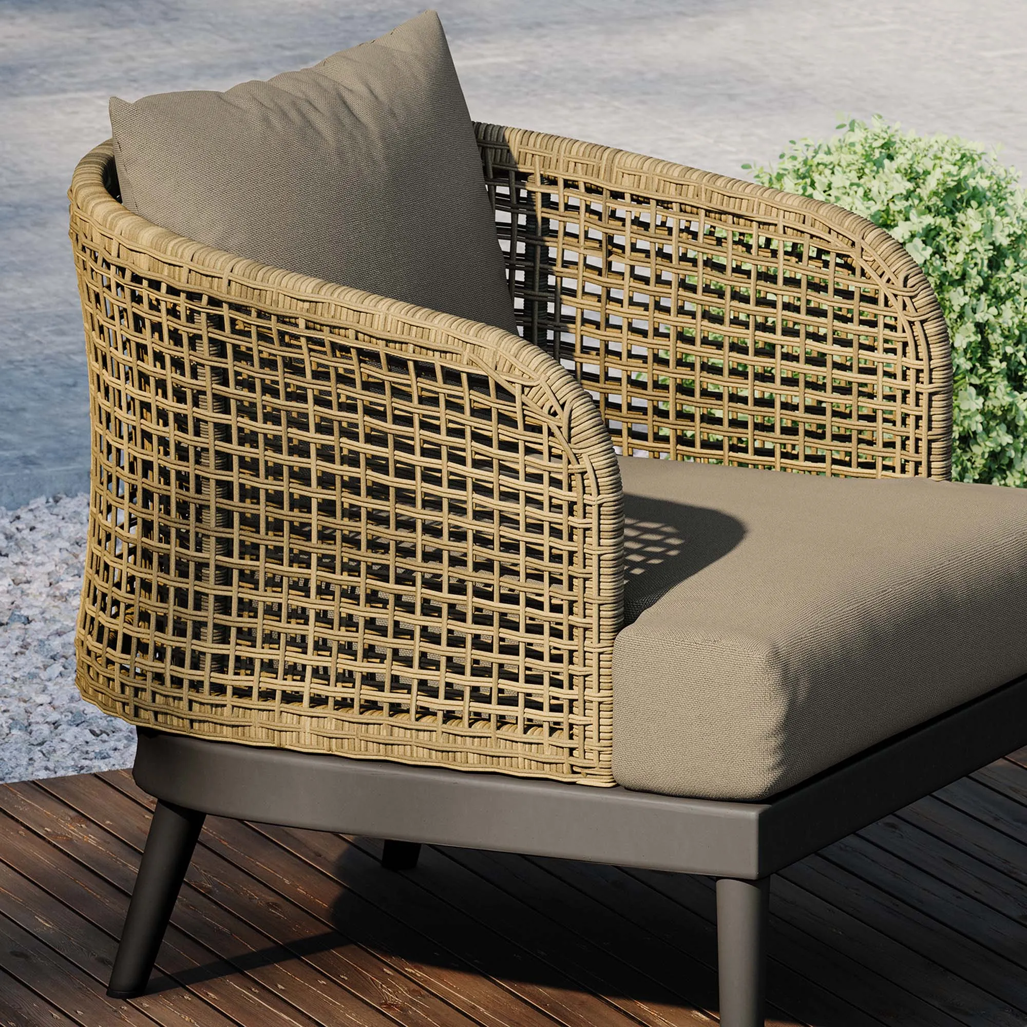 Meadow Outdoor Patio Armchair by Modway