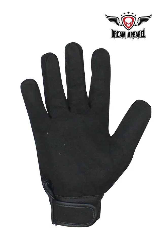 Mesh Textile Mechanic Gloves W/ velcro Strap