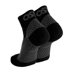 OS1st Plantar Fasciitis 1/4 Crew Socks (Black)