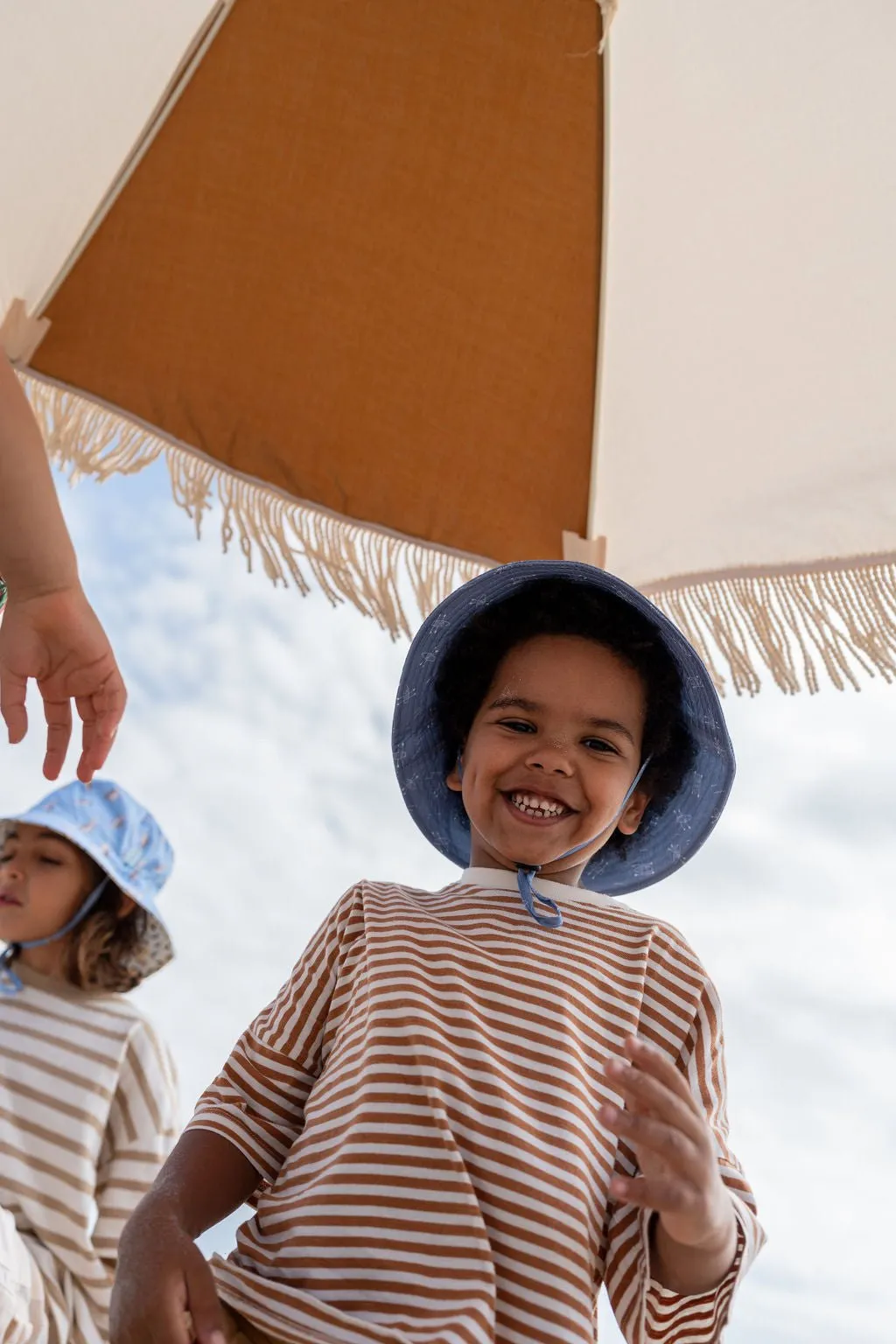 Row Boats Wide Brim Bucket Hat