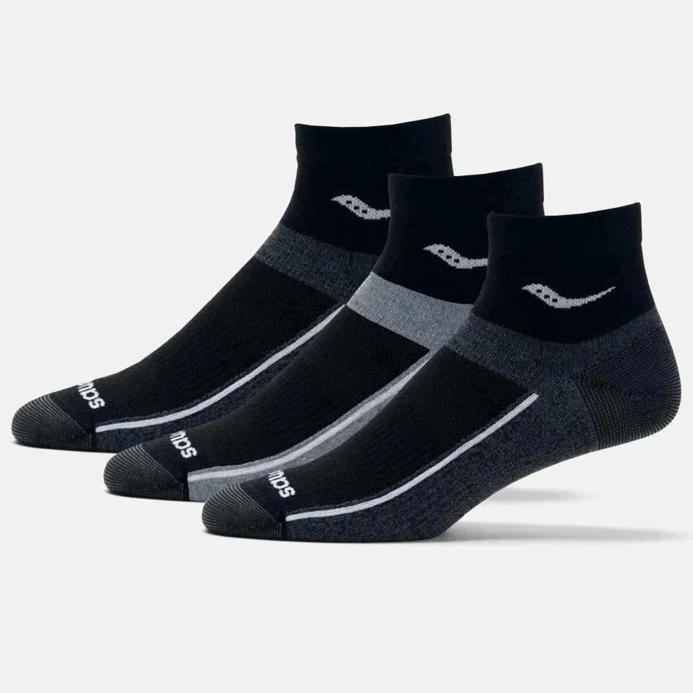 Saucony Inferno Ultralight Quarter 3-Pack Socks