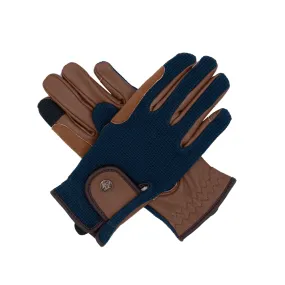 Sixteen Cypress Gloves - Navy & Cognac - 8