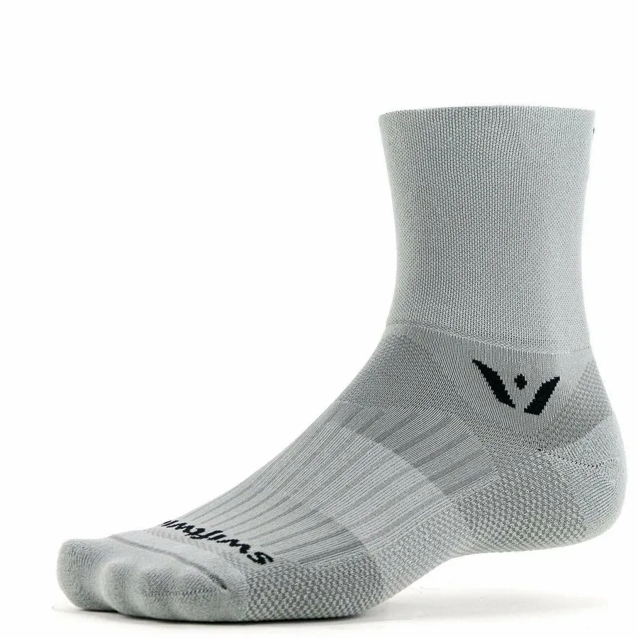 Swiftwick Aspire Four 3/4 Crew Socks (Grey)