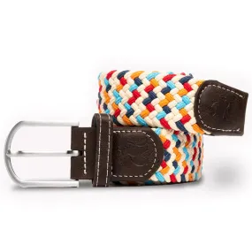 Swole Panda Woven Belt in Multicolour Zig-Zag